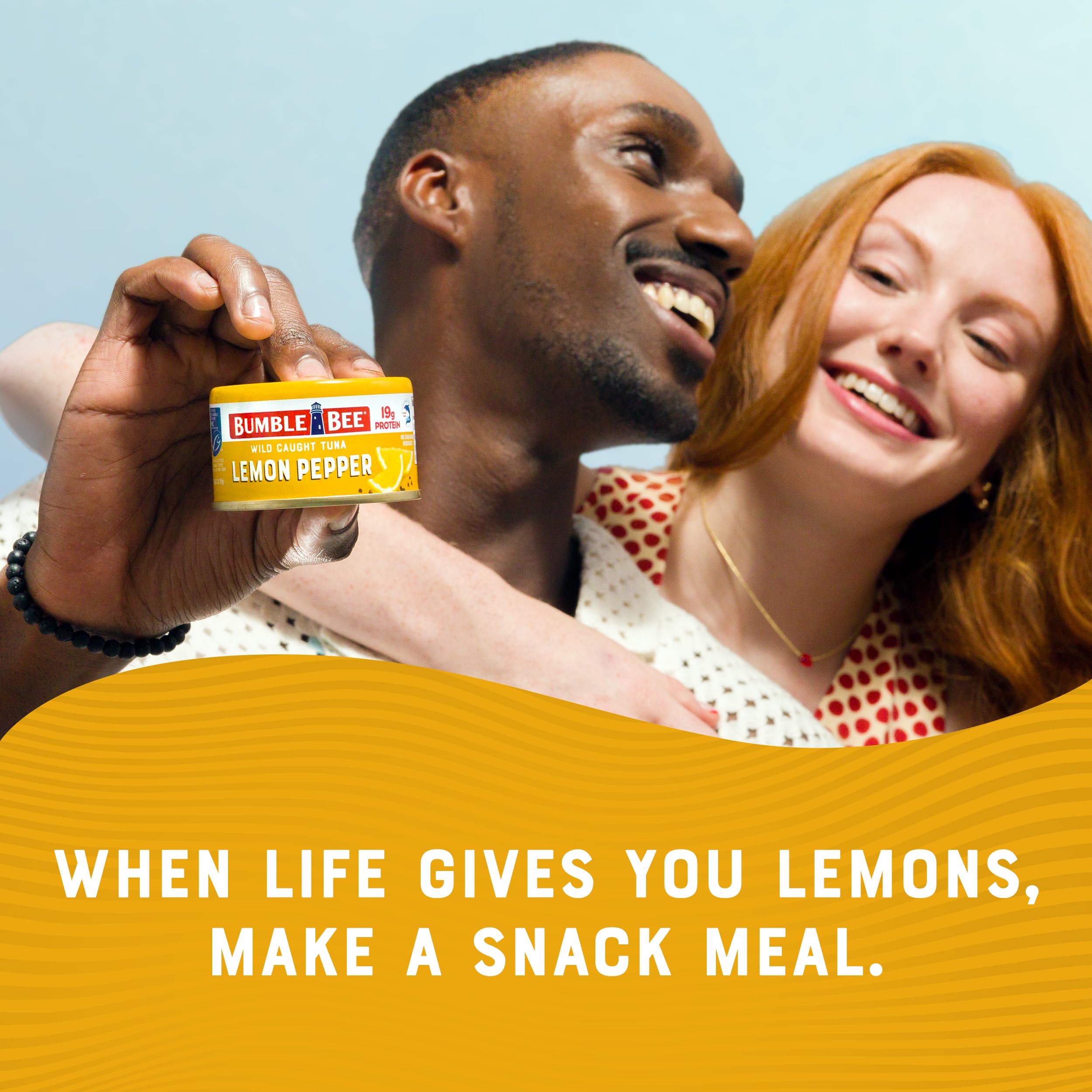 Bumble Bee Snackers Lemon Pepper tuna serving for on the go