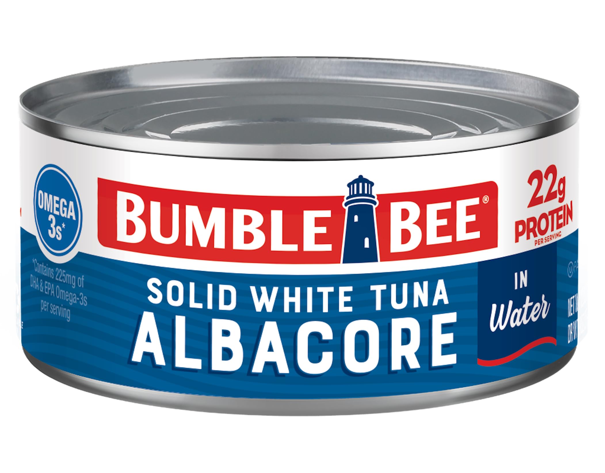 Bumble Bee Solid White Albacore Tuna in Water can with lean protein and mild flavor