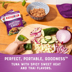Bumble Bee Spicy Thai Chili Tuna Wrap fill for portable lunch
