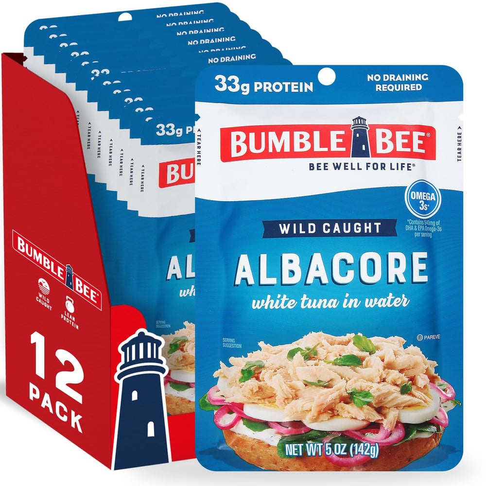 Bumble Bee tuna chunk white water pouch for quick protein at home or on the go