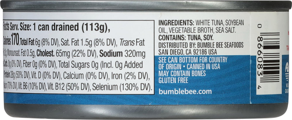 Bumble Bee tuna in oil offers 28g protein per serving for meal prep