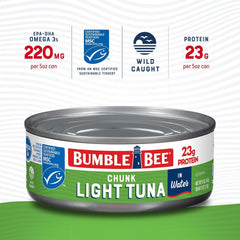 Bumble Bee tuna melt on bread, savory and fast to prepare