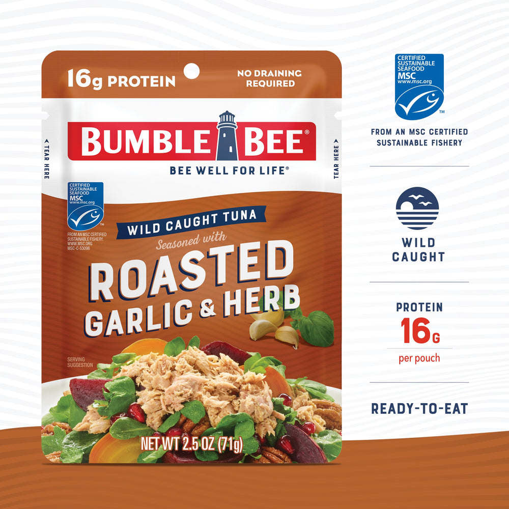 Bumble Bee tuna pouch on the go for quick protein