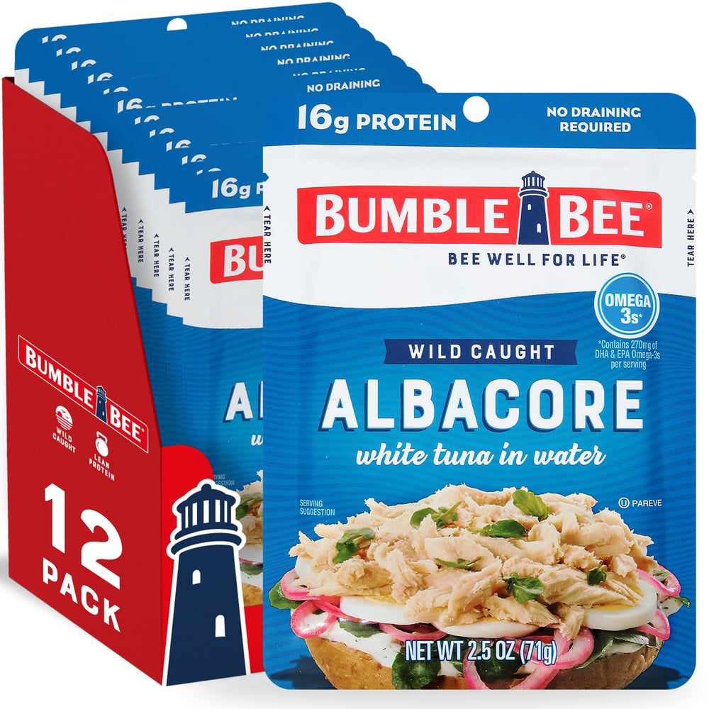 Bumble Bee tuna pouch ready to eat, high-protein convenience for meals