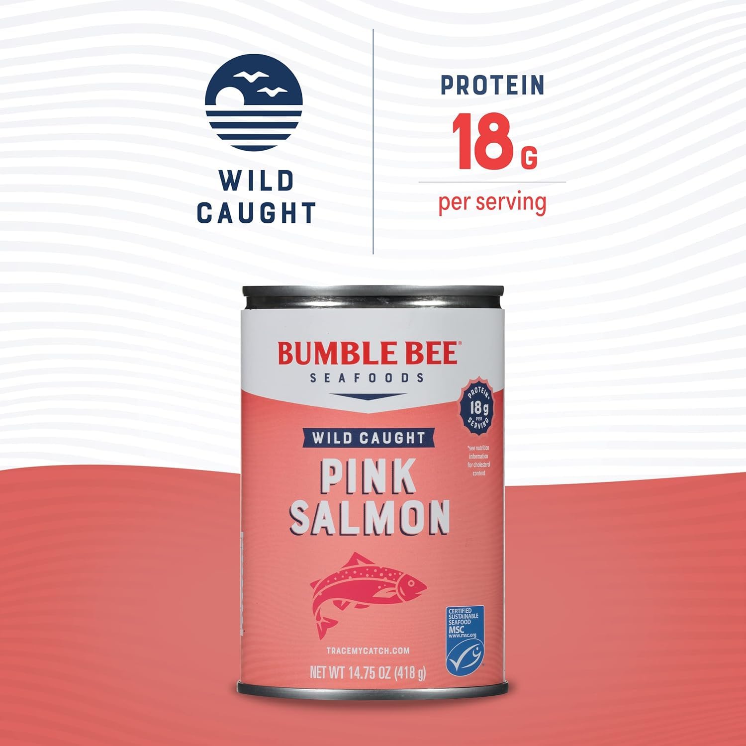 Bumble Bee wild-caught salmon chunks ideal for salads and bowls