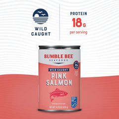 Bumble Bee wild-caught salmon chunks ideal for salads and bowls