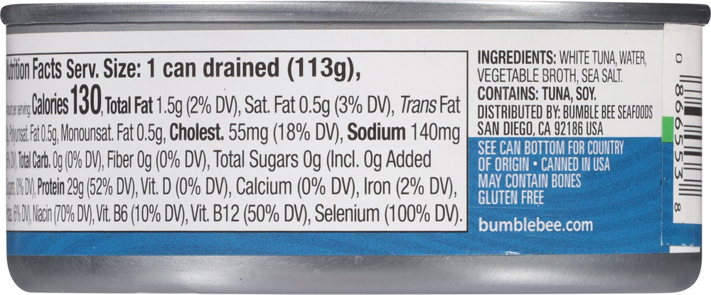 Bumble Bee wild caught tuna can highlighting protein-packed option for salads
