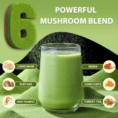 Bunkell Reishi powder with scoop suggesting balanced daily energy
