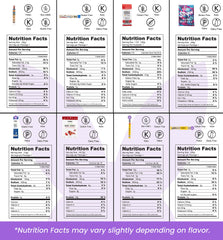 Bunny James jerky packs variety close-up showing diverse snack options.
