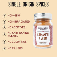 Burlap & Barrel Cinnamon Verum citrus-peel notes brighten baking and sauces