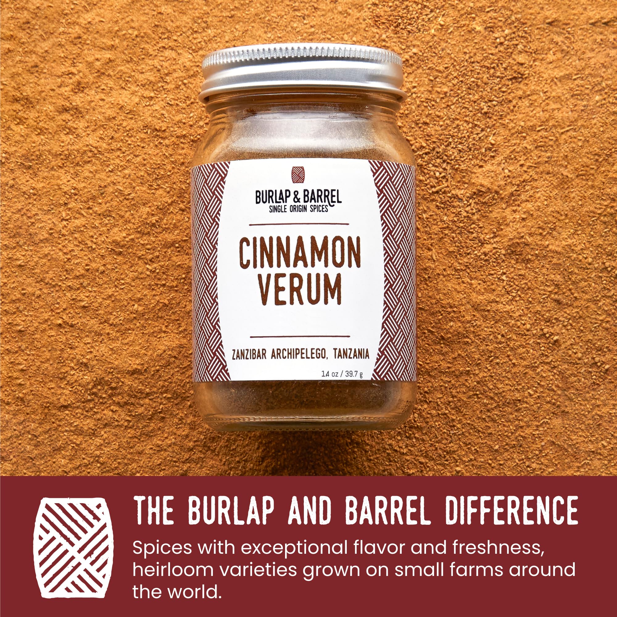 Burlap & Barrel Cinnamon Verum sea-salt nuance adds complexity to curries and stews