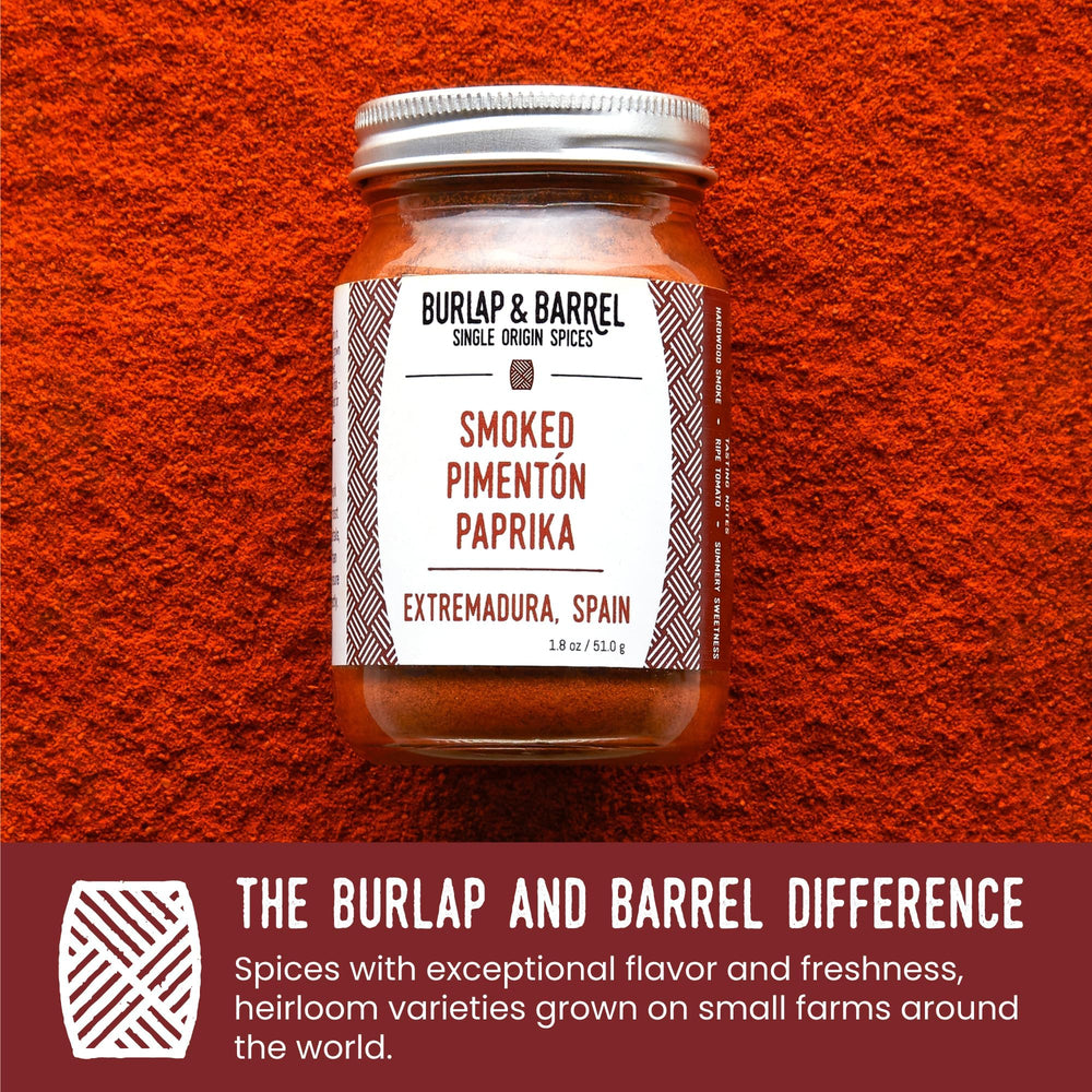 Burlap and Barrel shelf shot displays ready-to-use spice for pantry cooking