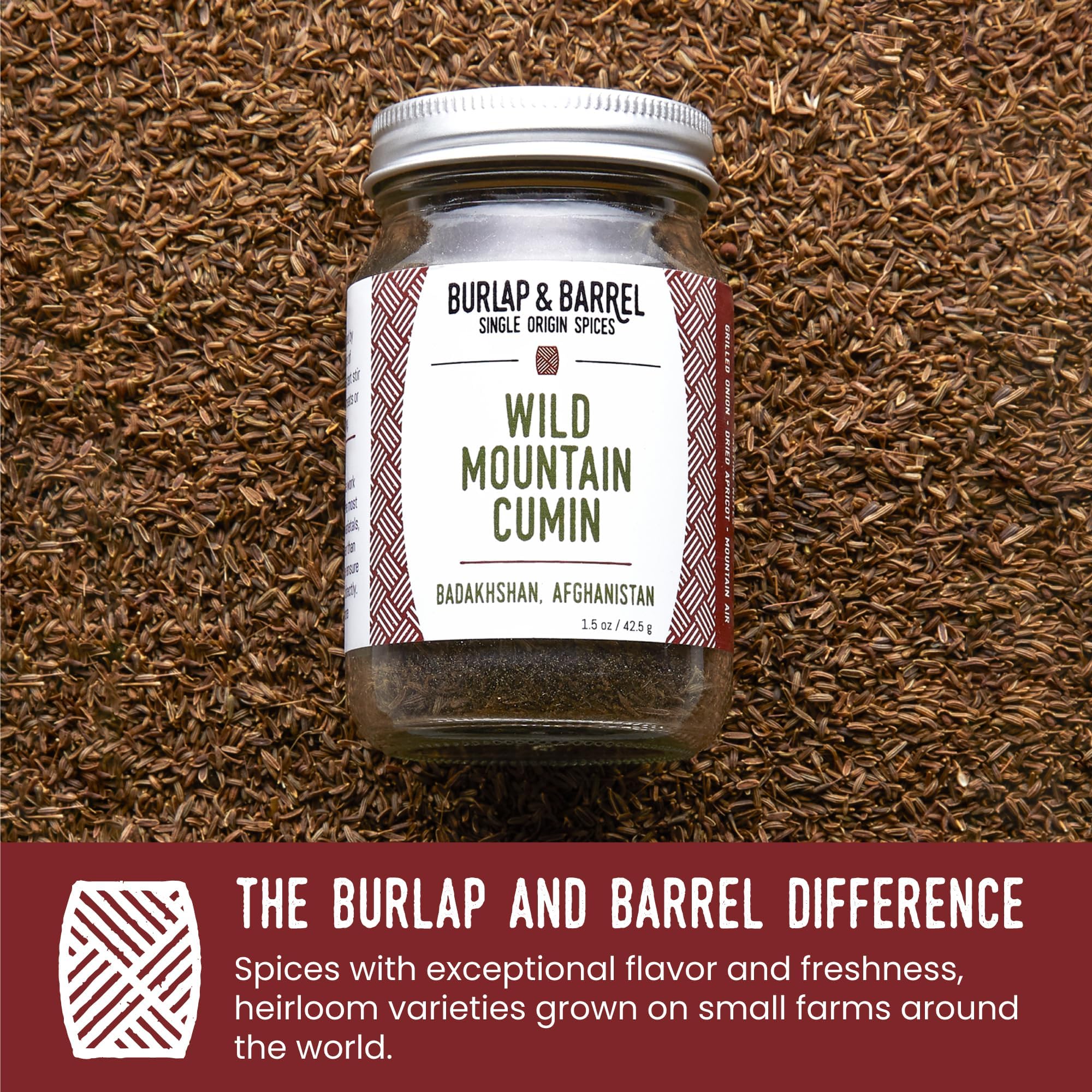 Gift-ready Burlap & Barrel Wild Mountain Cumin idea for culinary enthusiasts.