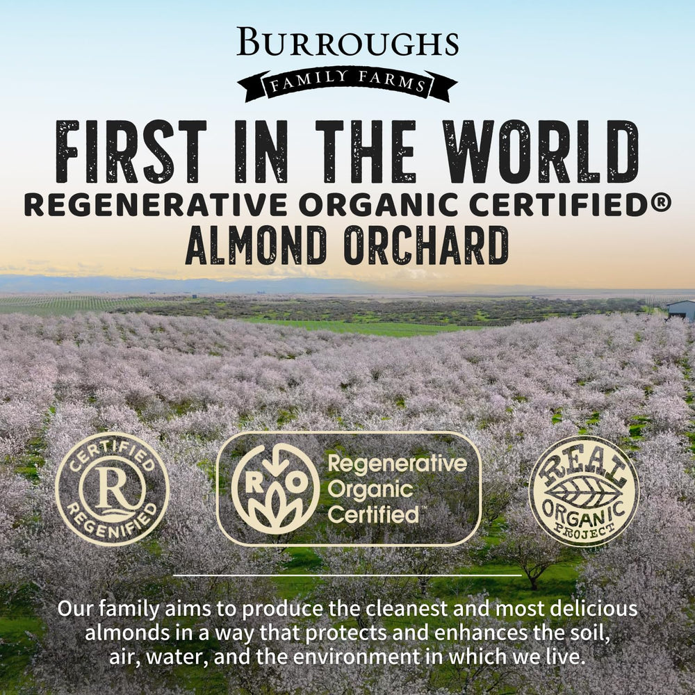 Eco-friendly packaging with recyclable rPET jar for Burroughs almond butter