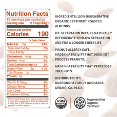 Burroughs regenerative organic almonds show doubled antioxidants and B vitamins