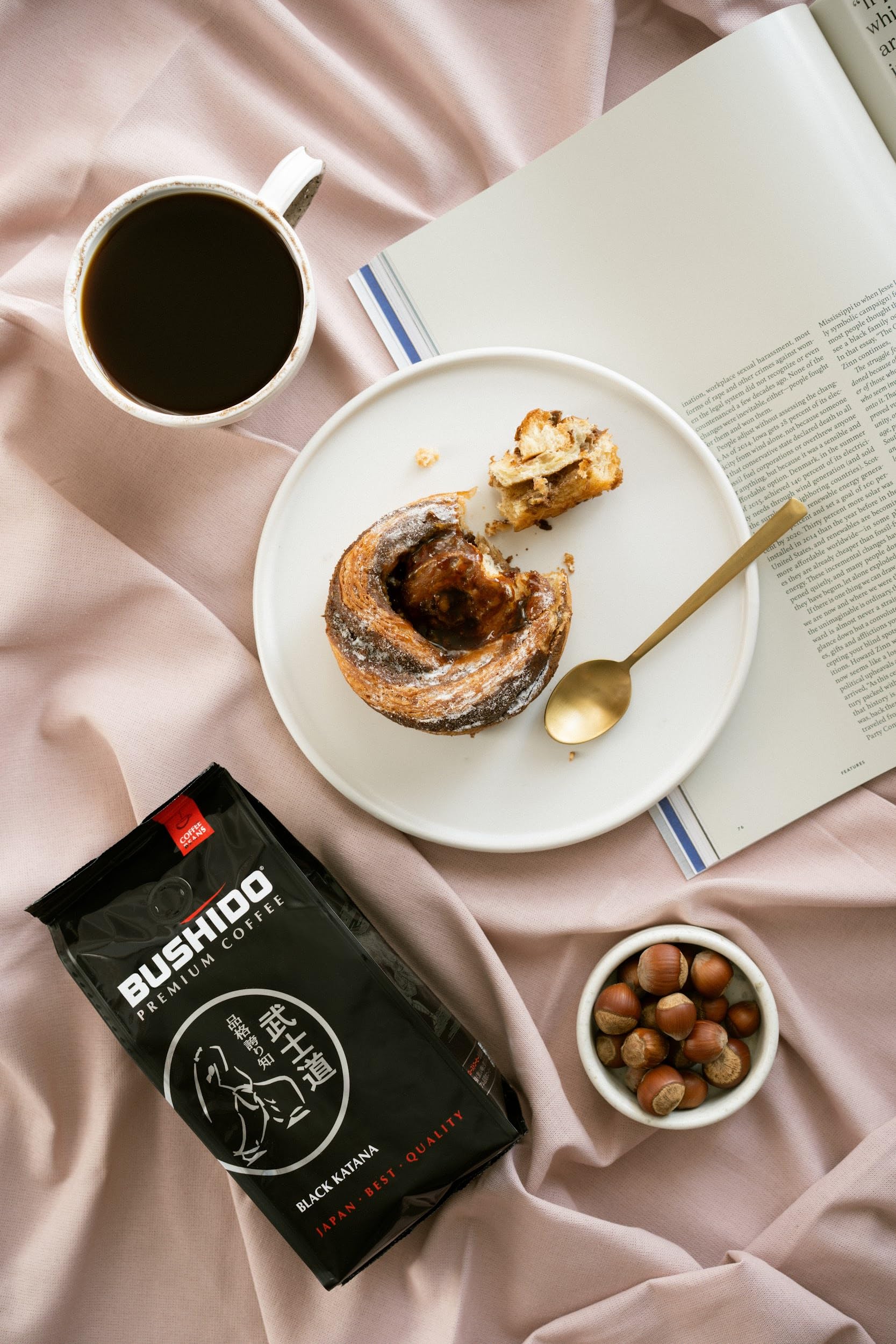BUSHIDO latte and cappuccino-friendly coffee stays balanced with milk