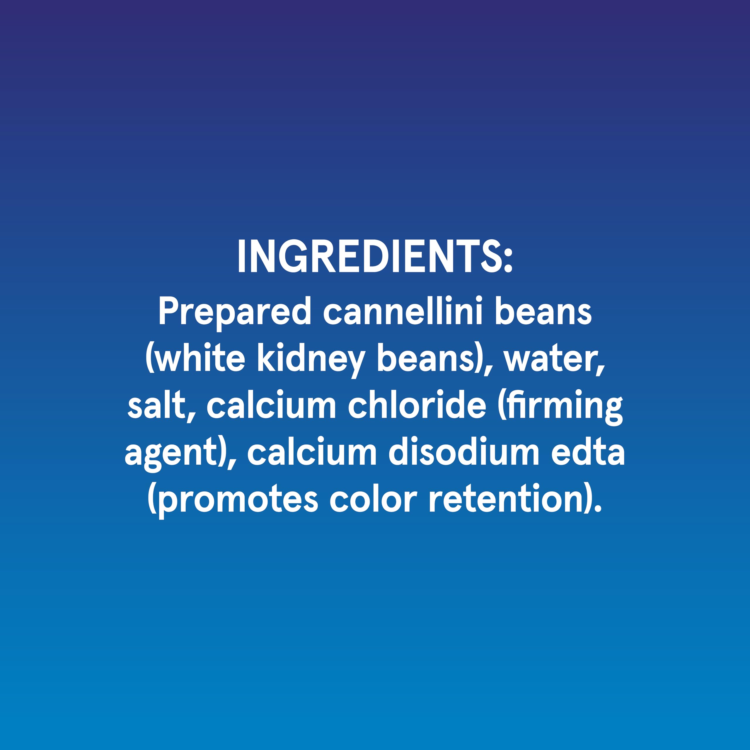 Bush's Best Cannellini beans pour into saucepan ready to enrich sauces and soups.