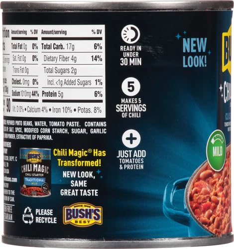 Bush's Best Chili Magic slow-cooker shot suggests hands-off simmering for busy days.