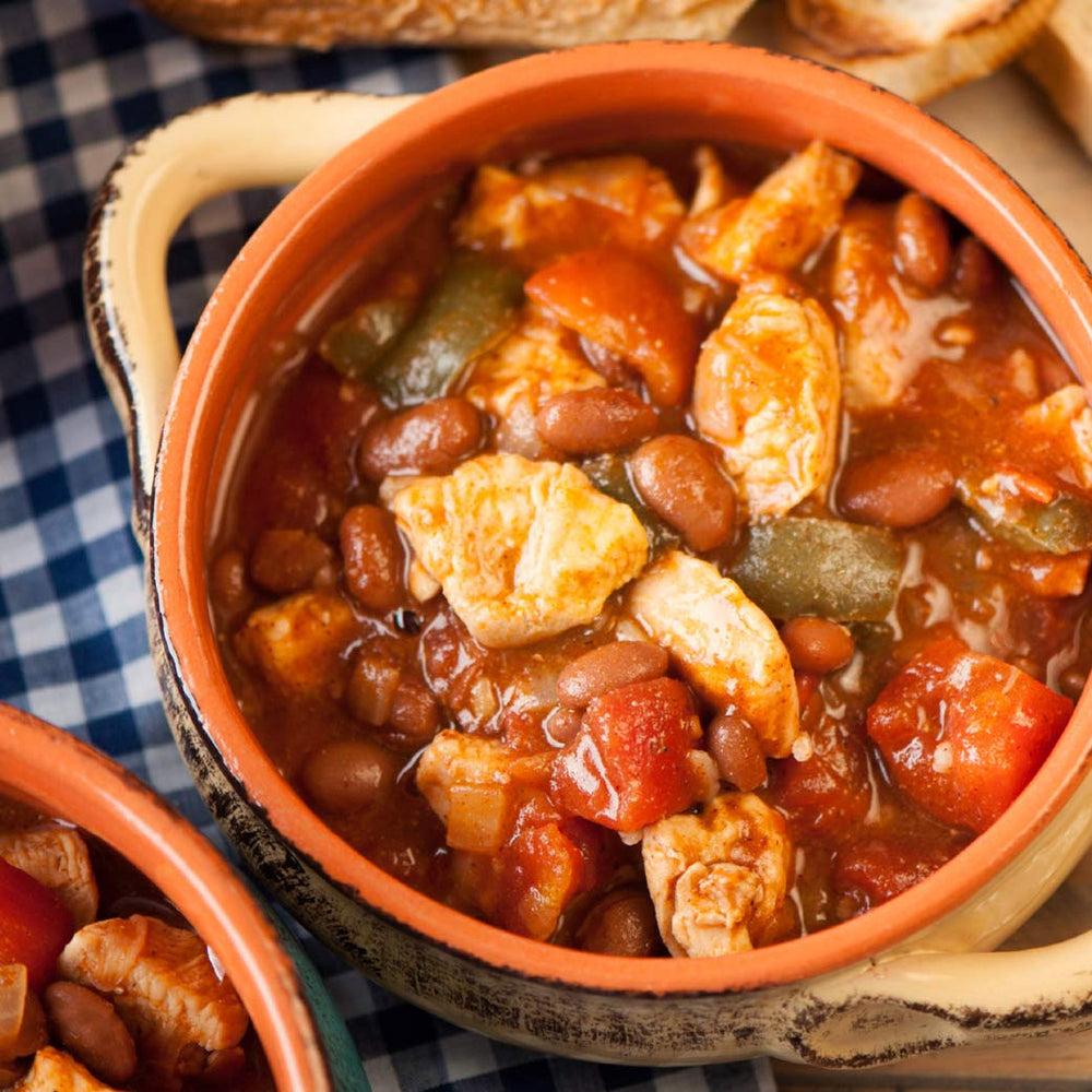 Bush's Best Chili Magic weeknight-dinner plate conveys quick, comforting meals.