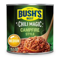 Bush's Best Campfire Style heats up in under 30 minutes.