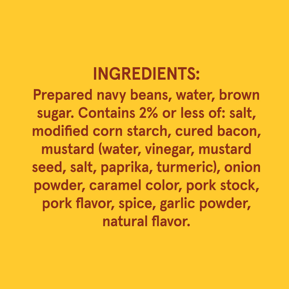 Bush's Best closeup brown sugar hickory bacon sauce; rich flavor enhancer