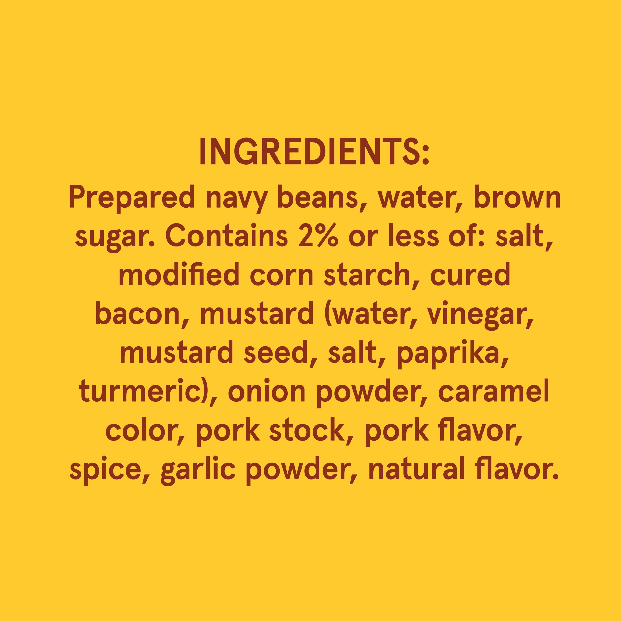 Bush's Best Country Style Baked Beans can label, proudly made in USA