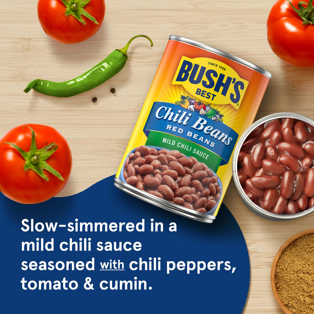 Tomato, chili pepper and cumin flavors in Bush's Best beans