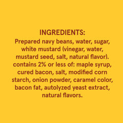 Bush's Best label shows navy beans and maple sweetness, gluten-free