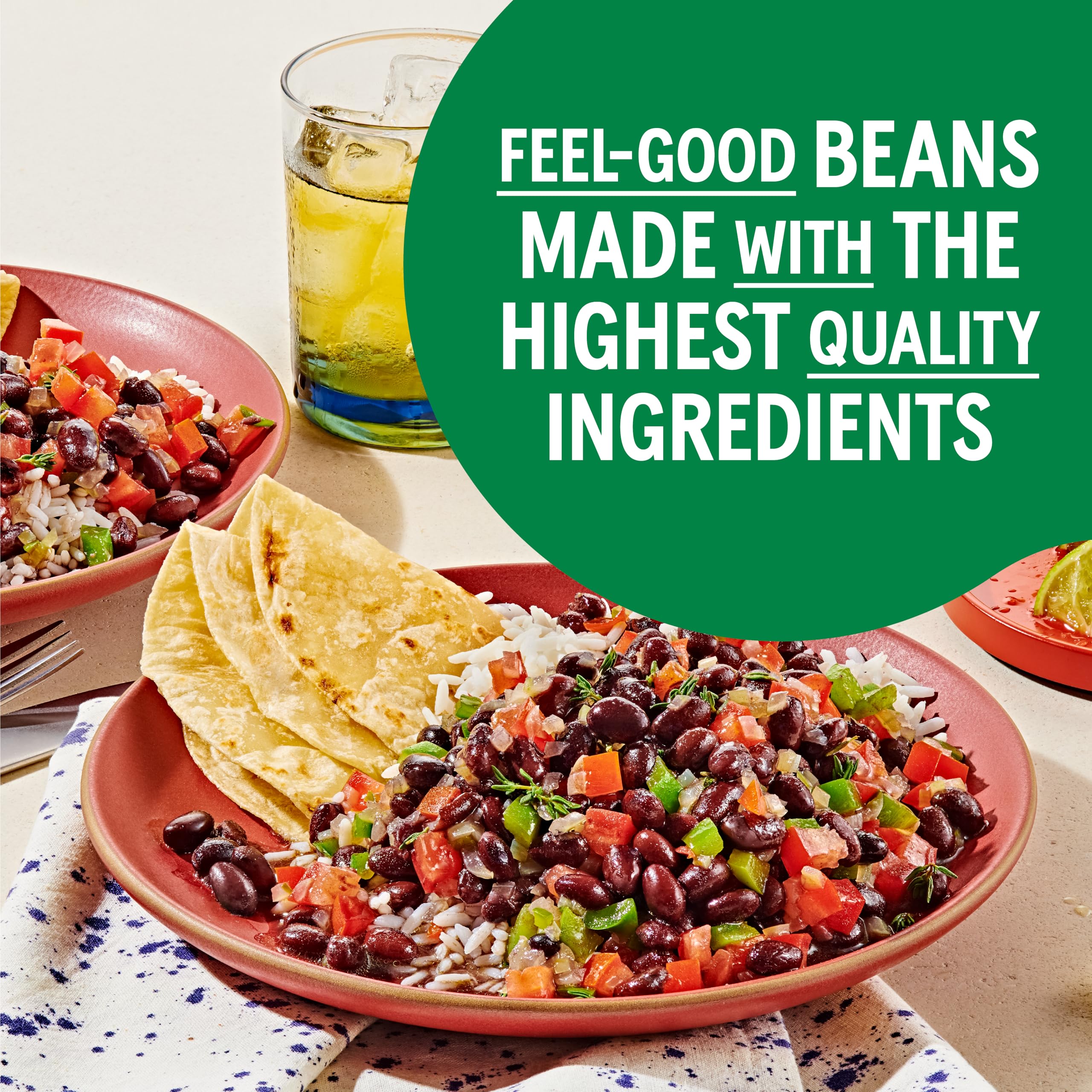 Bush's Best Organic Black Beans as a side for Mexican-inspired meals.