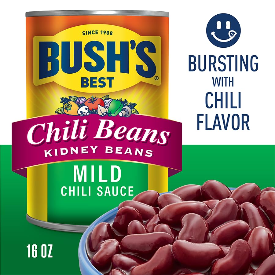 BUSH'S BEST pack of 12 beans ready for quick meals.