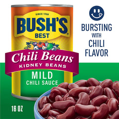 BUSH'S BEST pack of 12 beans ready for quick meals.