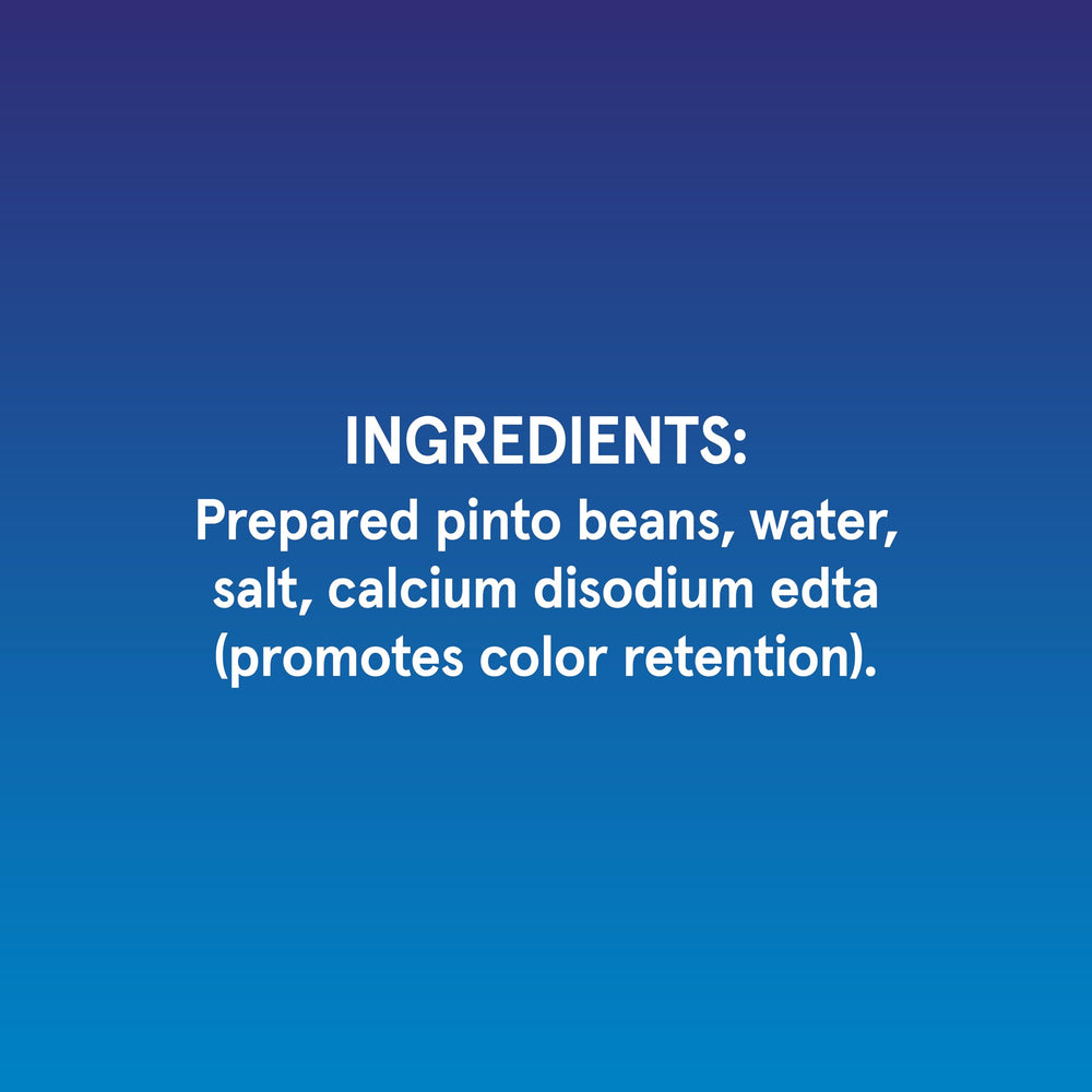 Bush's Best Pinto Beans in chili pot; protein and fiber boost.