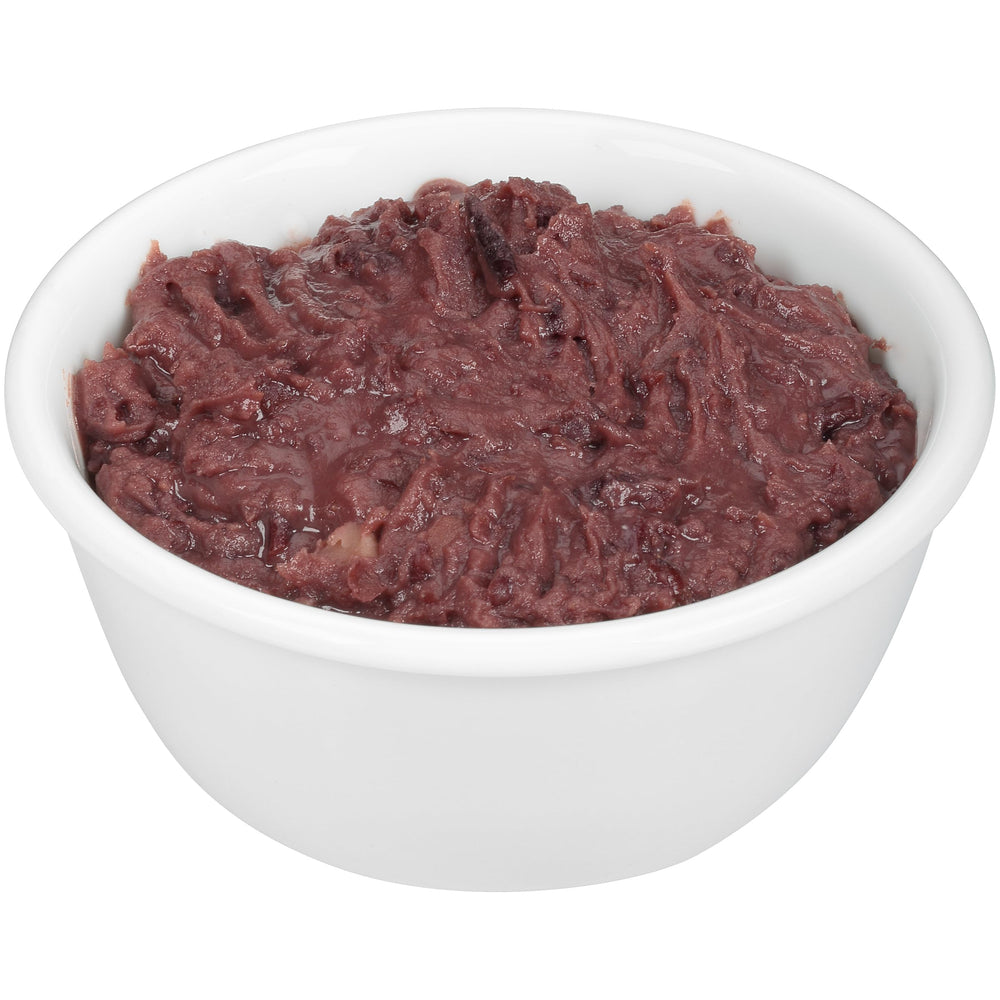Creamy Bush's Best Refried Black Beans as a dip with chips.