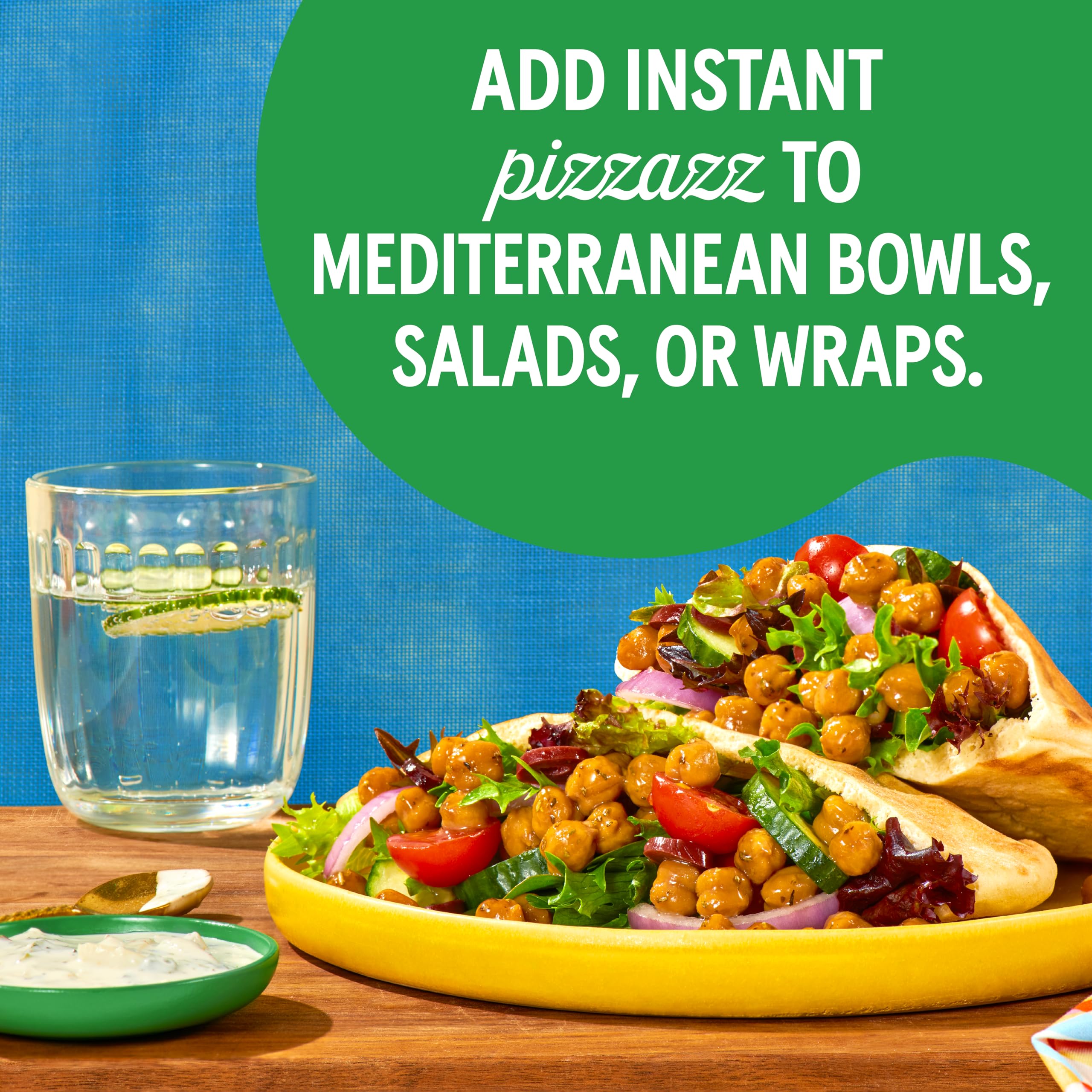 Bush's Best Rustic Tuscany Chickpeas tossed with pasta for fiber and protein.