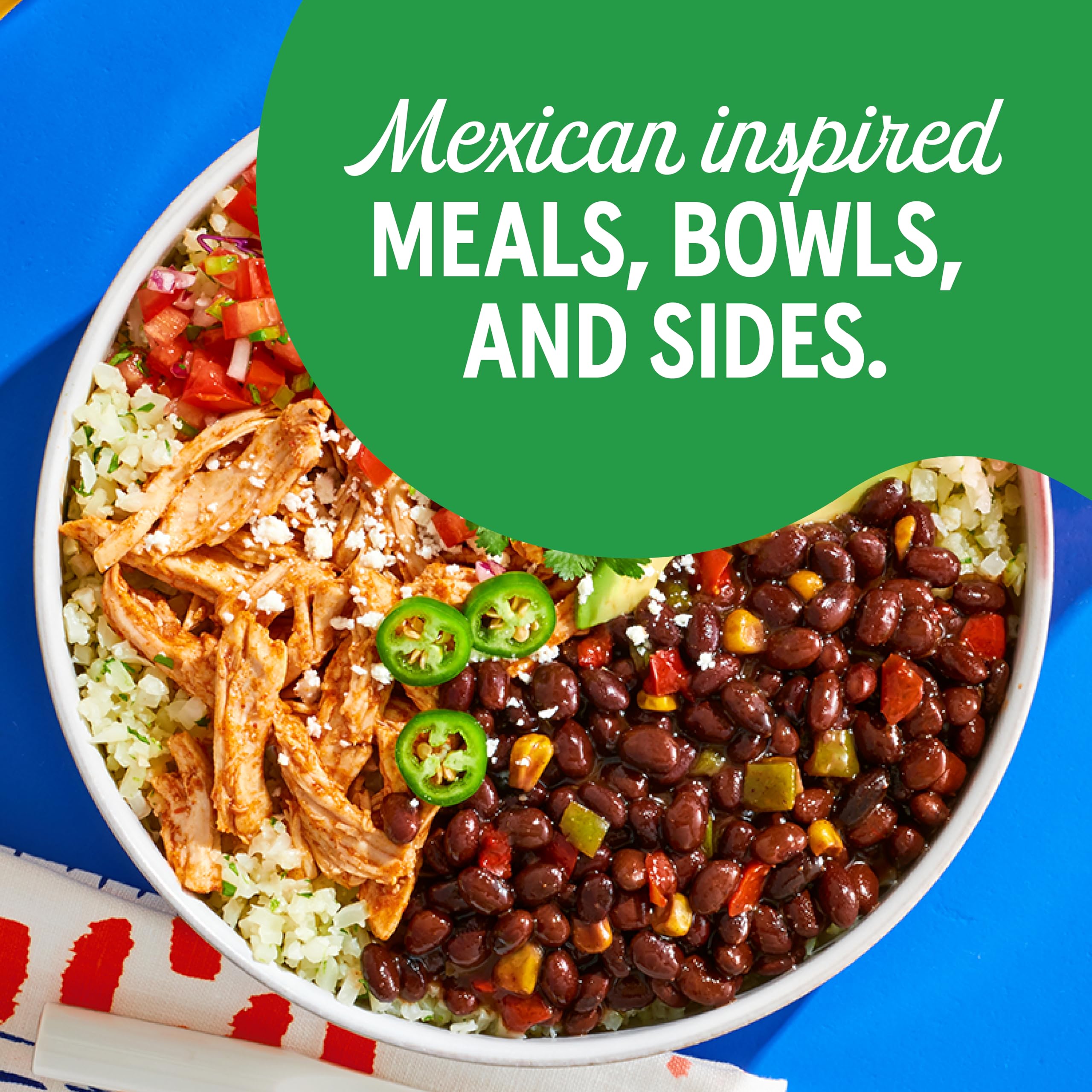 Bush's Best Taco Fiesta Black Beans pantry pack of 12 cans.