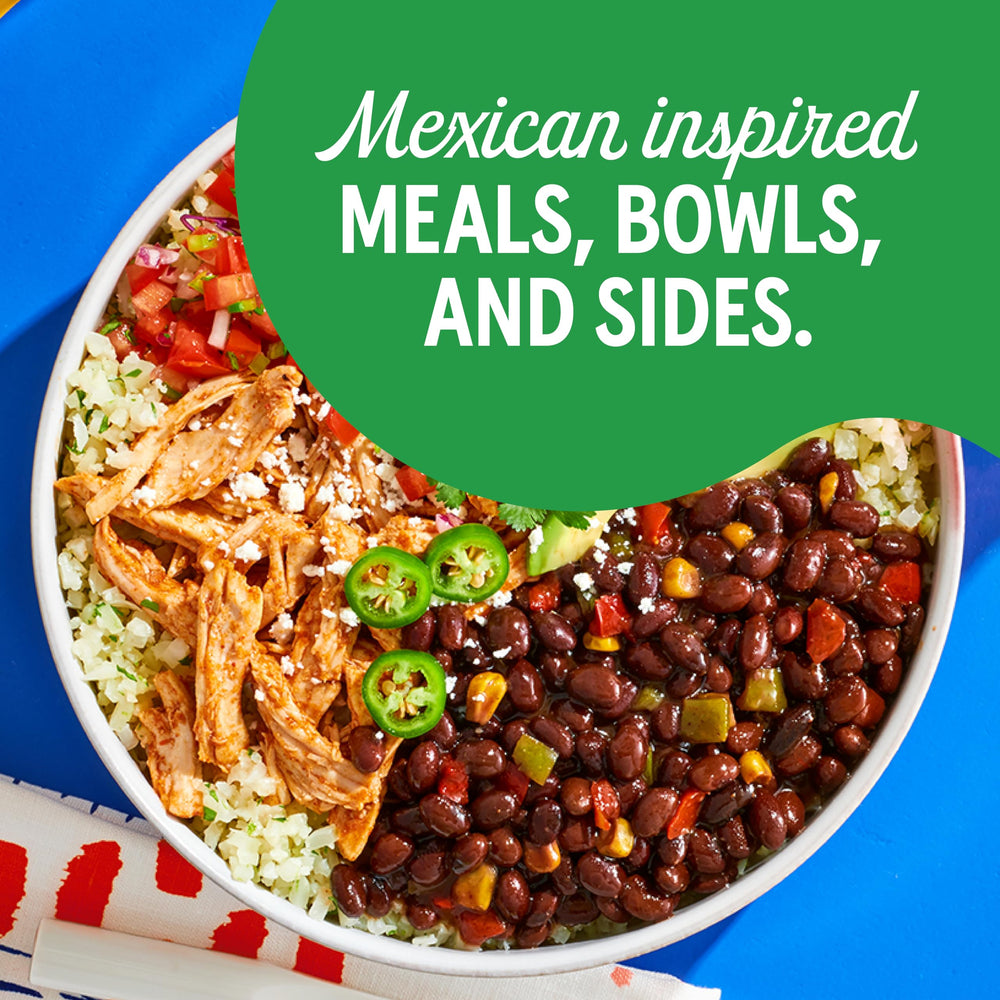 Bush's Best Taco Fiesta Black Beans pantry pack of 12 cans.