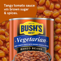 Bush's Best Vegetarian Baked Beans served in a bowl makes a tasty side or main.