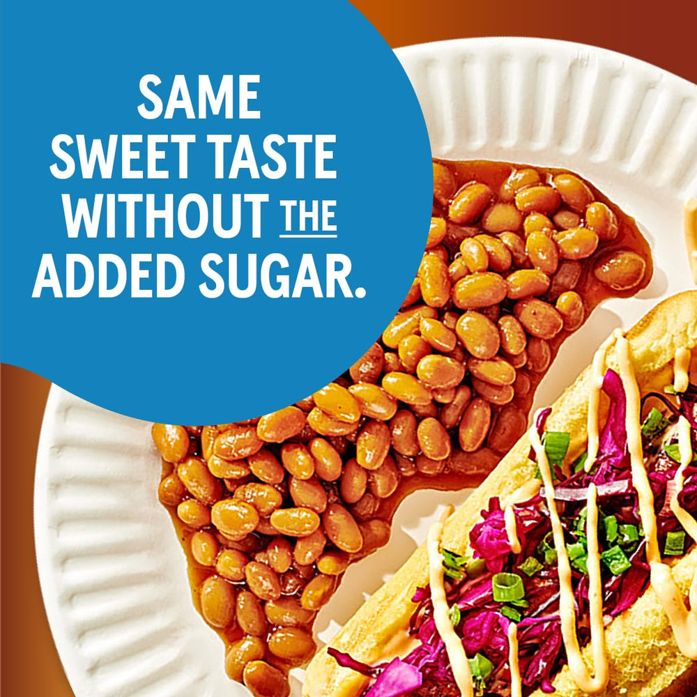 Bush's Best Zero Sugar Baked Beans serving size shown for planning meals.