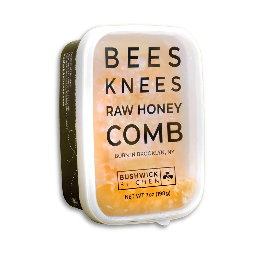 Bushwick Kitchen Bees Knees honeycomb close-up highlights natural texture and purity