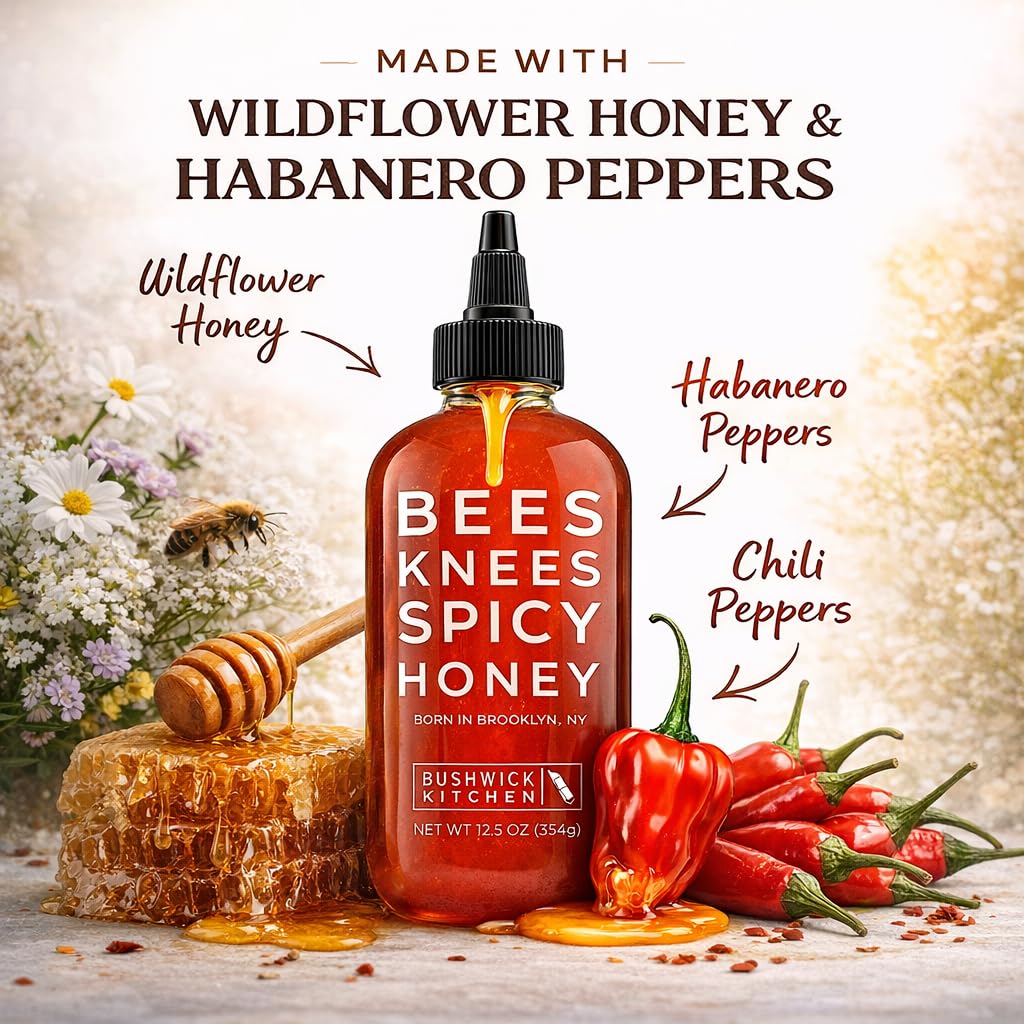 Bushwick Kitchen Bees Knees Spicy Honey bottle adds bold flavor to cocktails.