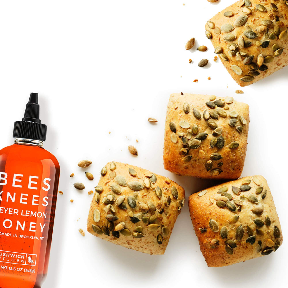 Meyer Lemon honey is gluten-free and paleo-friendly for mindful snacking.