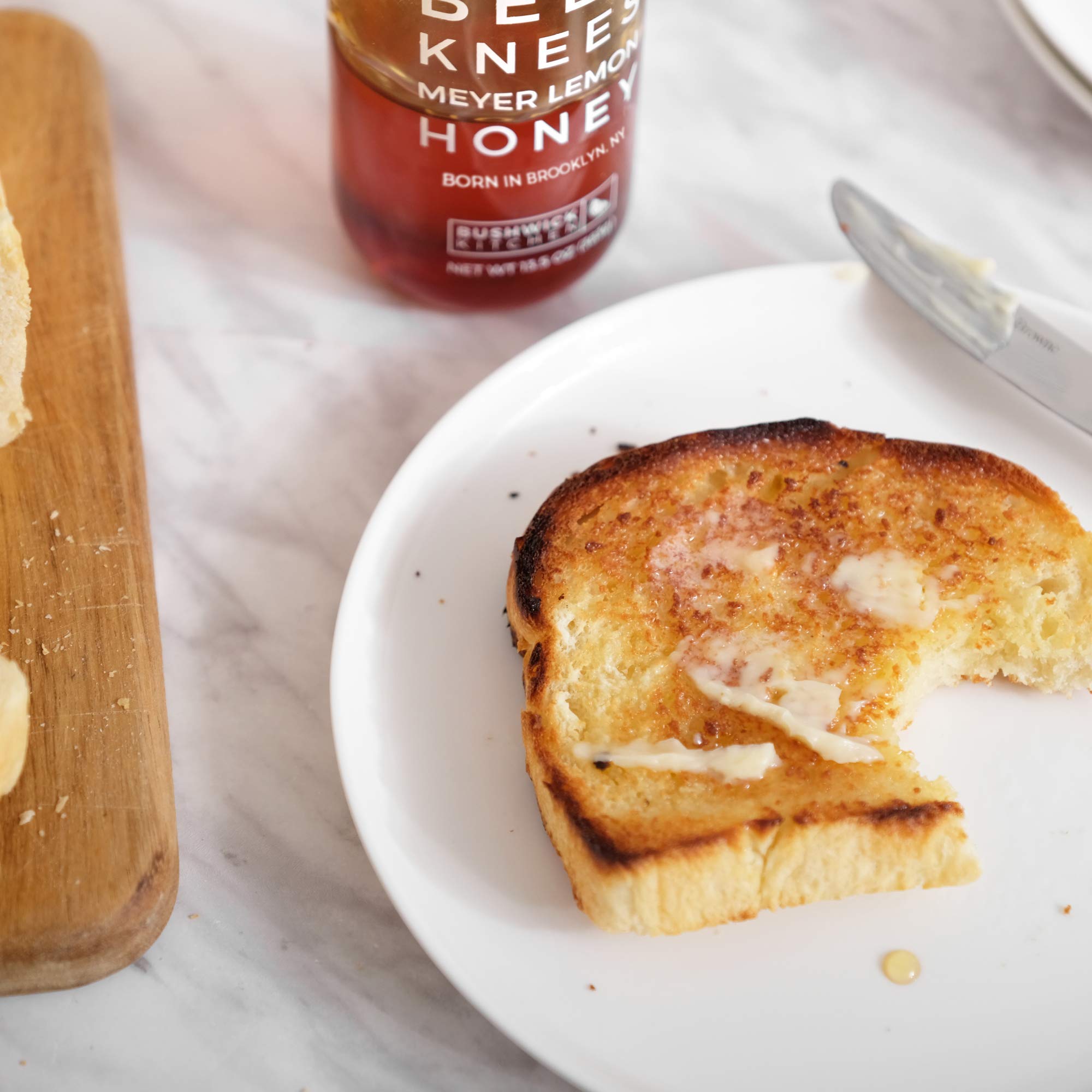 Unfiltered honey with lemon infusion from Bushwick Kitchen.