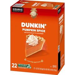 BUTO Dunkin Pumpkin Spice pods front view, ready for a cozy morning brew.