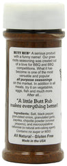 Bad Byron’s Butt Rub bottle pouring ready for pork, chicken and more.