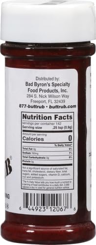 Bad Byron’s Butt Rub jar label side highlighting gluten-free ingredients.