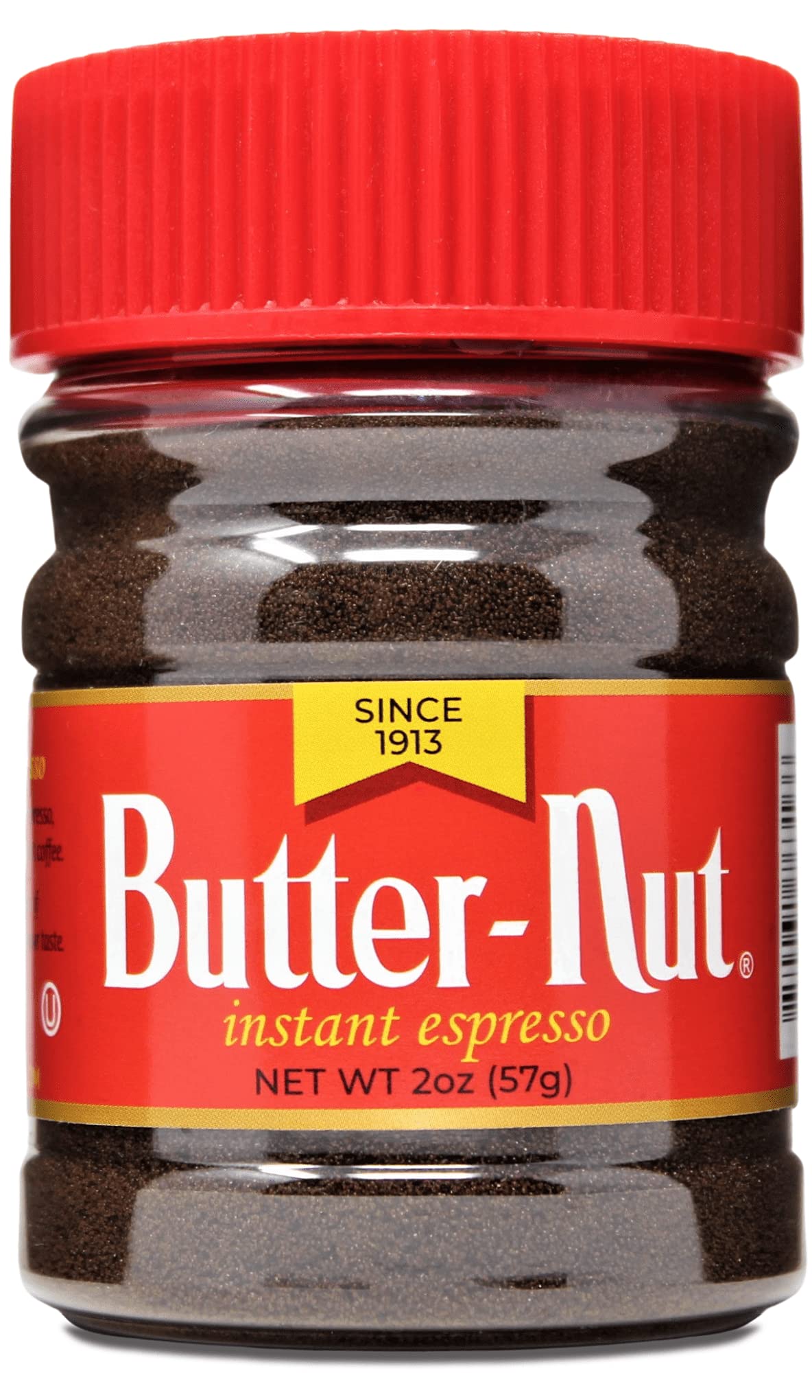 Butter-Nut Instant Espresso 2oz tin ready for a quick, bold cup