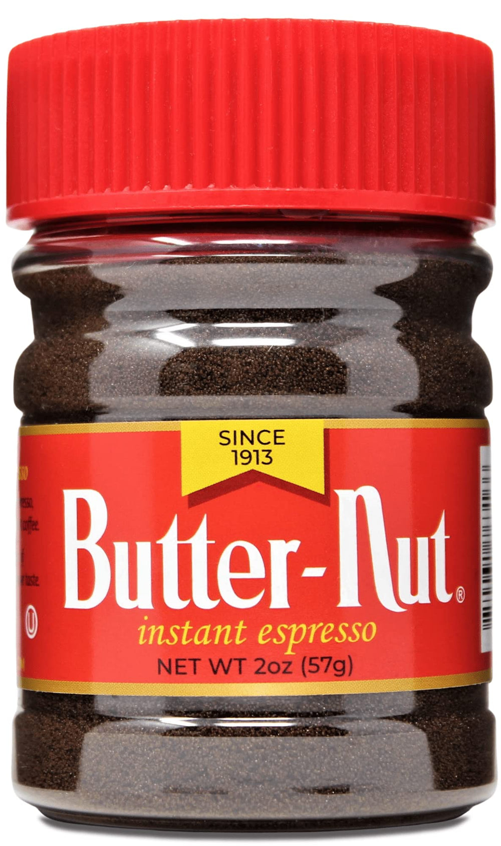 Butter-Nut Instant Espresso 2oz tin ready for a quick, bold cup
