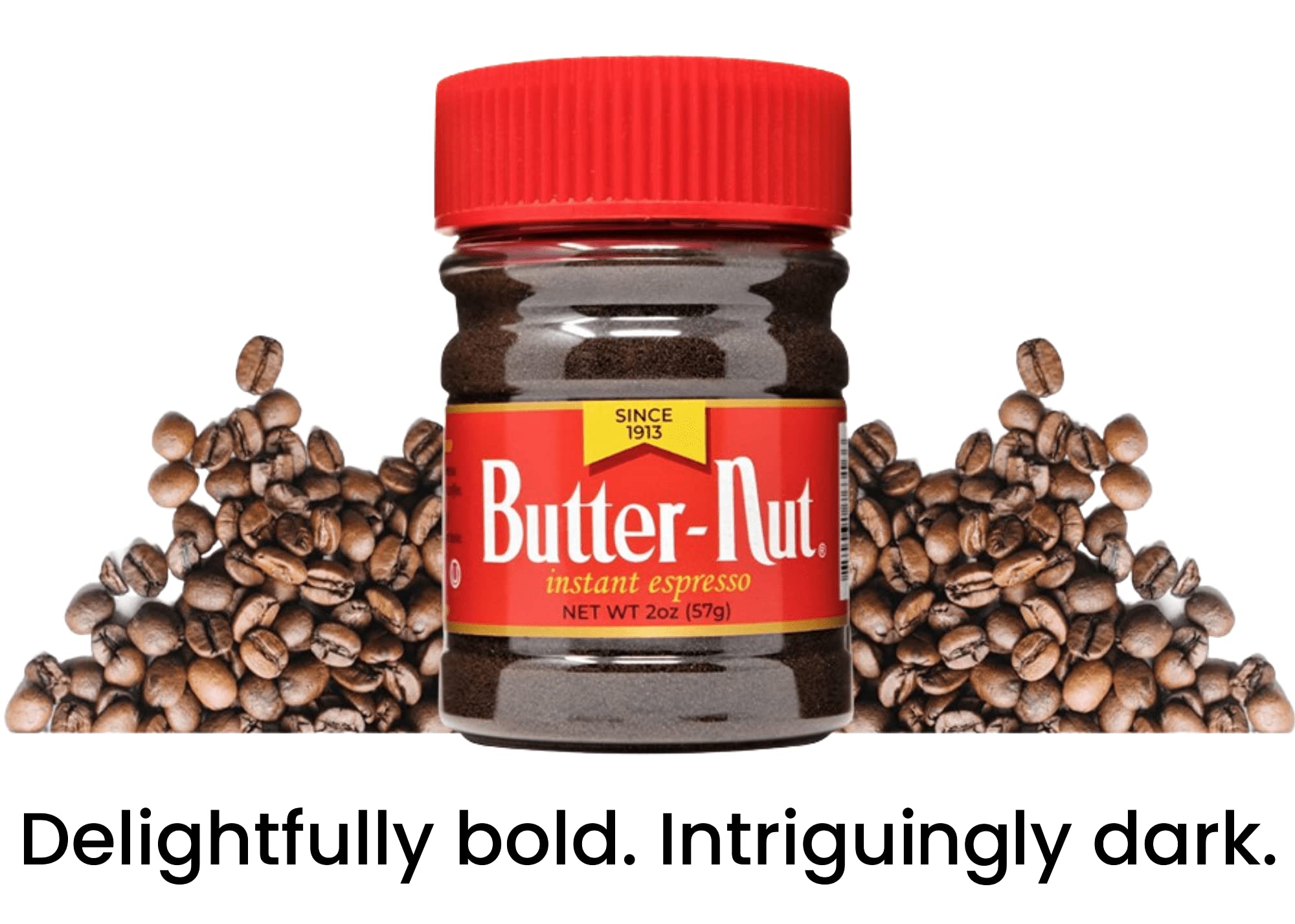 Butter-Nut Instant Espresso dissolving in milk for silky drinks