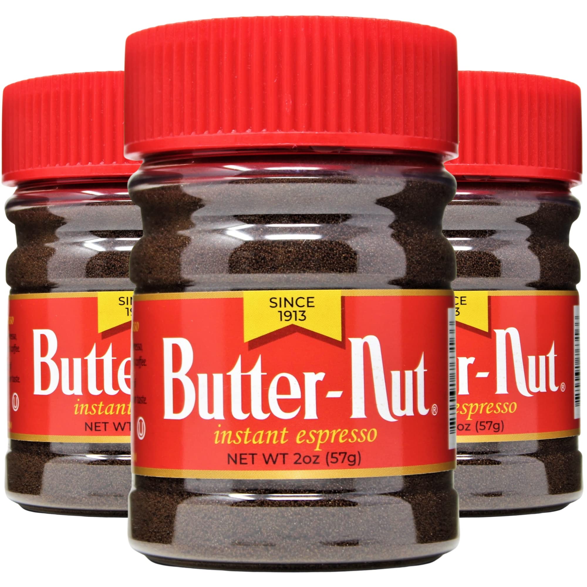 Butter-Nut Instant Espresso Pack Front shows premium packaging for quick espresso