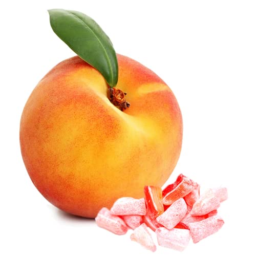 Butterfields Peach Buds packaging highlighting gluten-free and dairy-free candy.